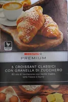 5 Croissant classici con granella di zucchero