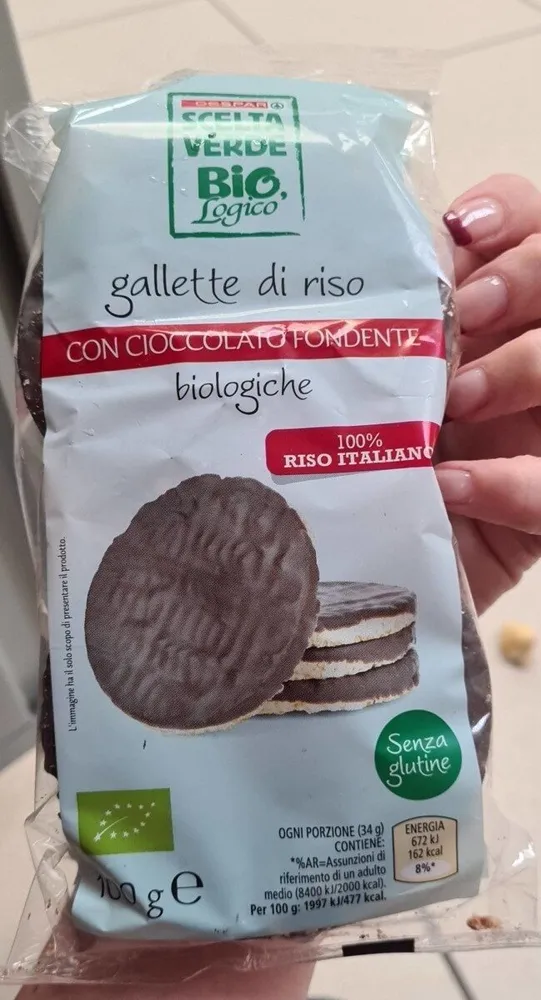 Gallette di riso cioccolato fondente
