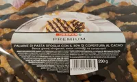 Palmine di pasta sfoglia con copertura al cacao