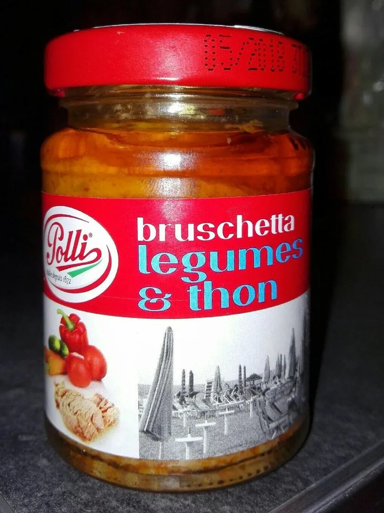 Bruschetta légumes et thon