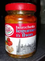 Bruschetta légumes et thon