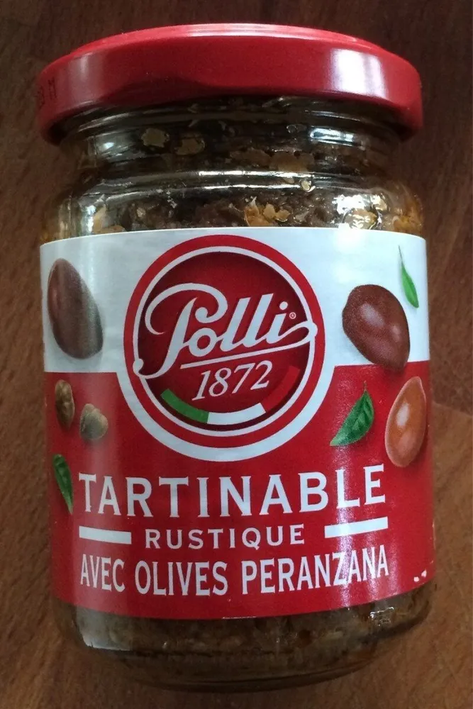 Tartinable rustique avec olives peranzana