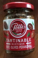 Tartinable rustique avec olives peranzana