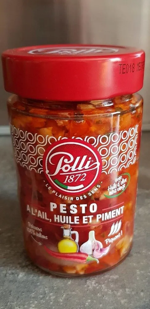 Pesto a l ail huile et piment