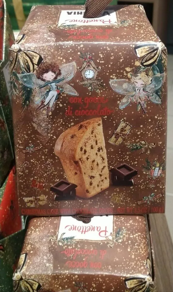 Panettone con gocce di cioccolato