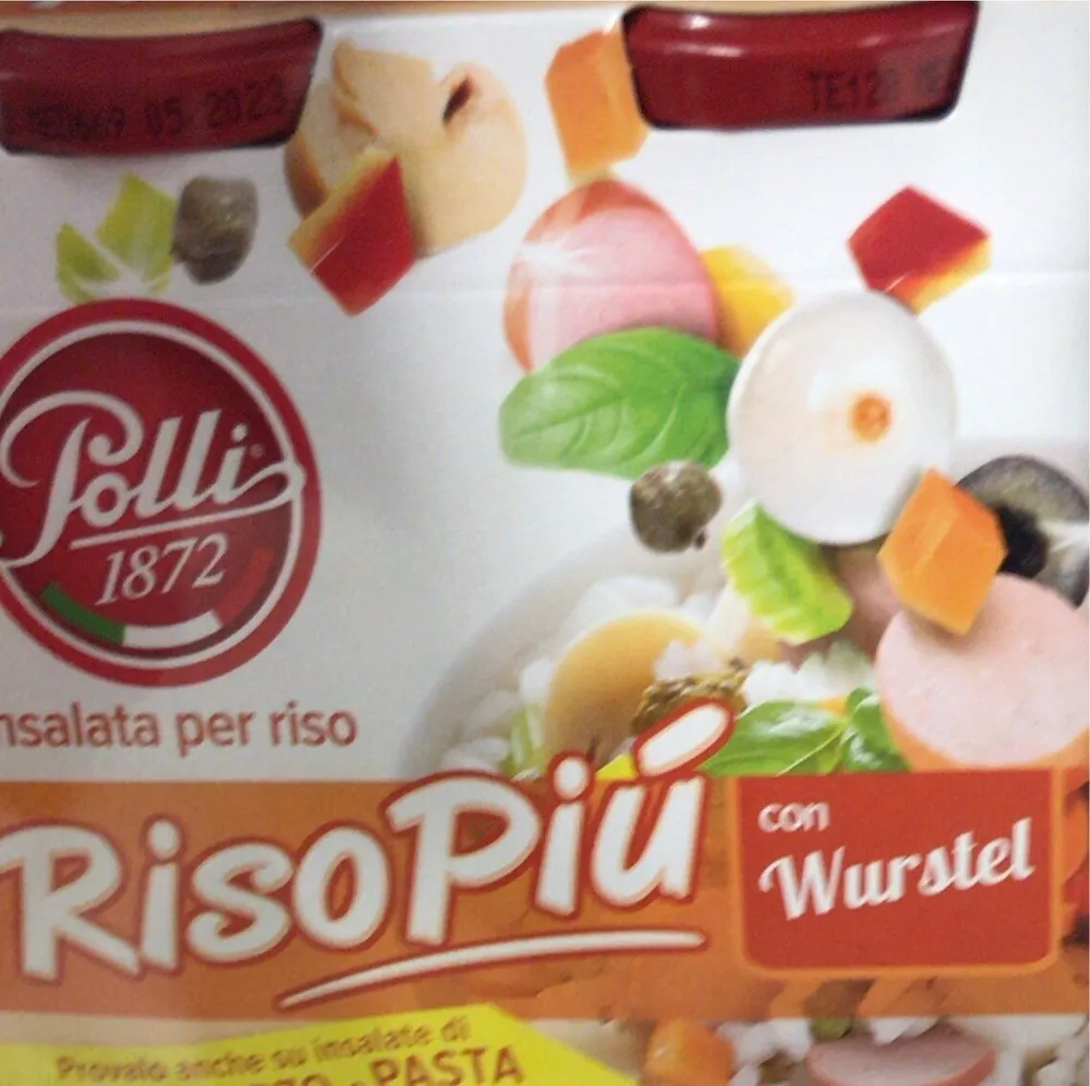Insalata per riso wurstel