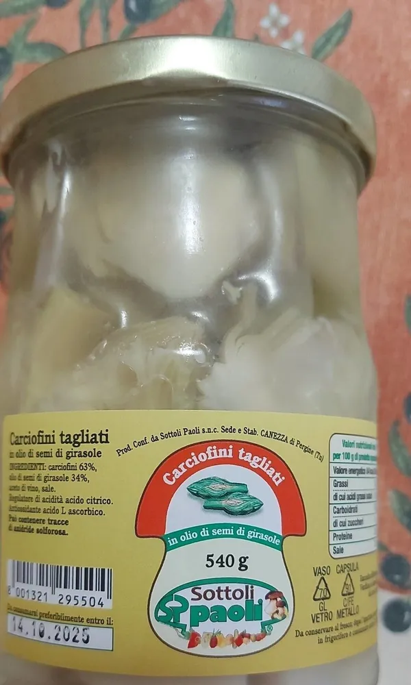 Carciofi tagliati