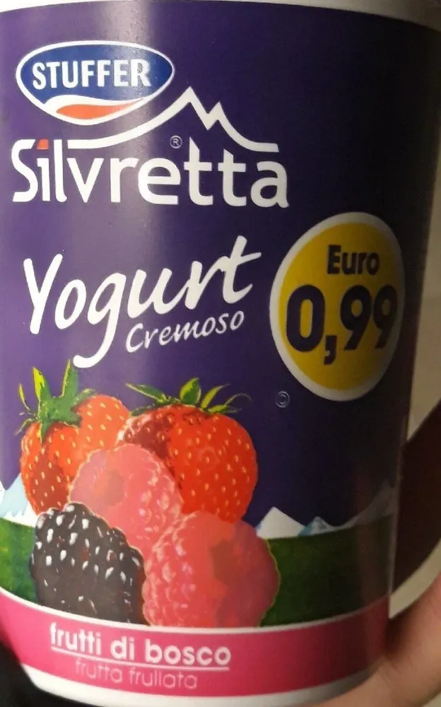 yogurt cremoso frutti di bosco