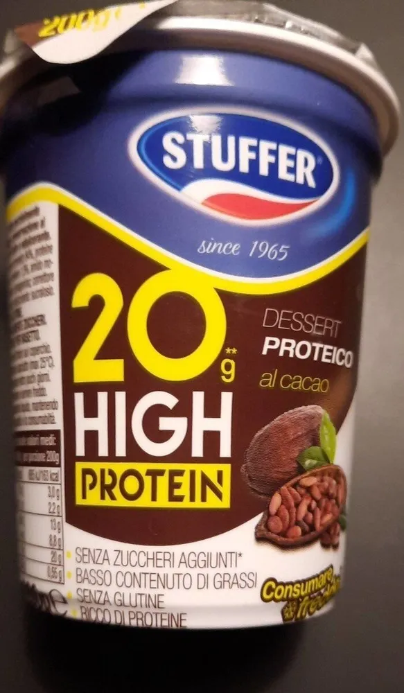 Dessert proteico al cacao