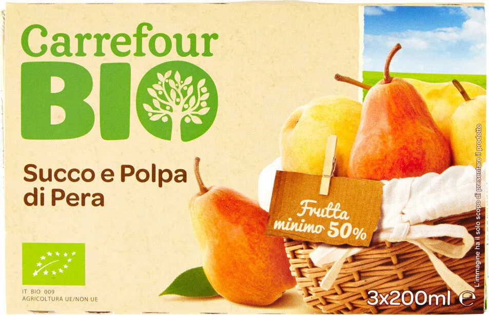 Succo e polpa di pera