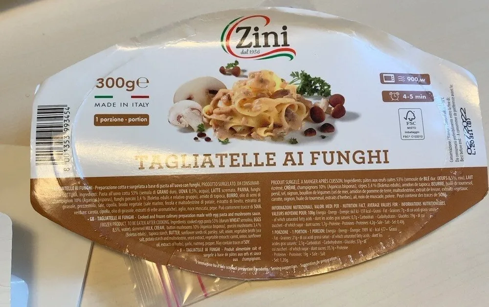 Tagliatelle ai funghi
