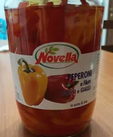 Peperoni a filetti rossi e gialli