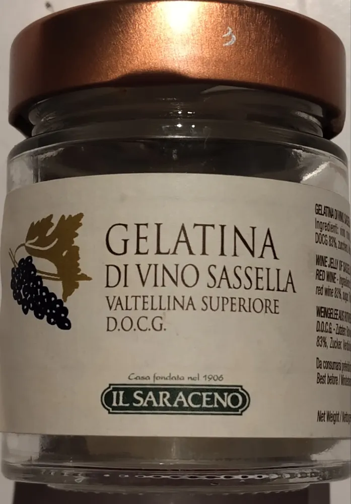 Gelatina di vino Sassella Valtellina Superiore DOCG
