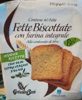 Fette Biscottate Bon Dal Cesto Di Alice 40 No Arr Integ Bio Integr Salut Integr 315 GR Bio