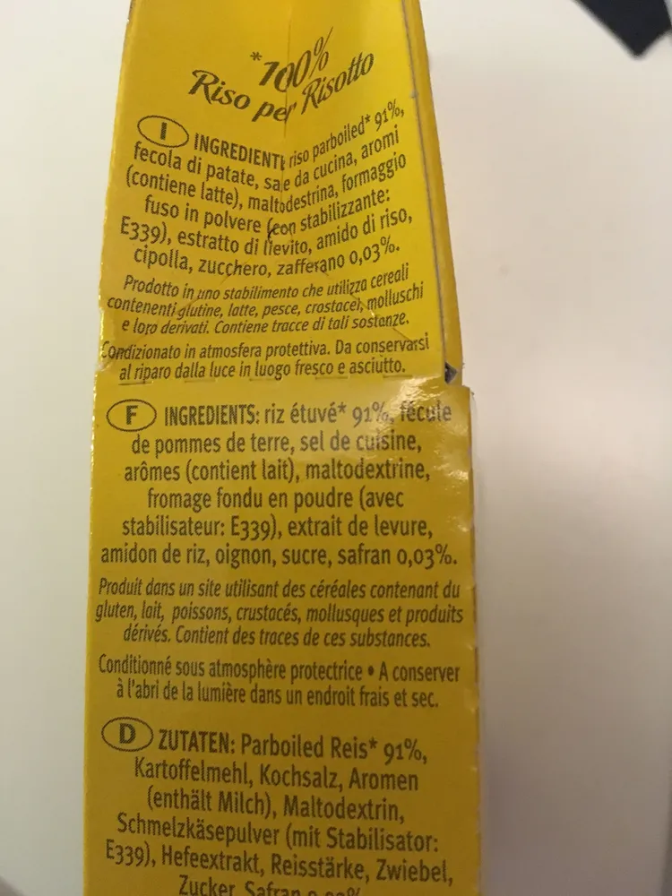 175G Risotto Pronto Milanaise Riso Gallo