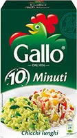 QUICK COOKING RICE - GALLO RISO 0 MINUTI CHICCHI LUNGHI KG.