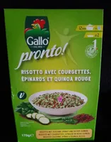 Risotto avec courgettes épinards et quinoa rouge