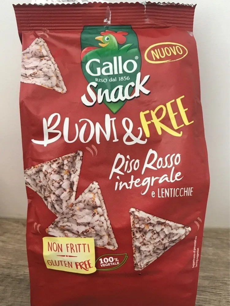Snack Buoni & Free Riso Rosso e Lenticchie