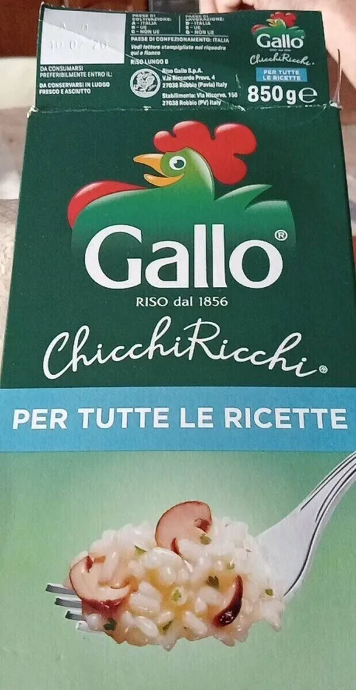 Chicchi ricchi riso