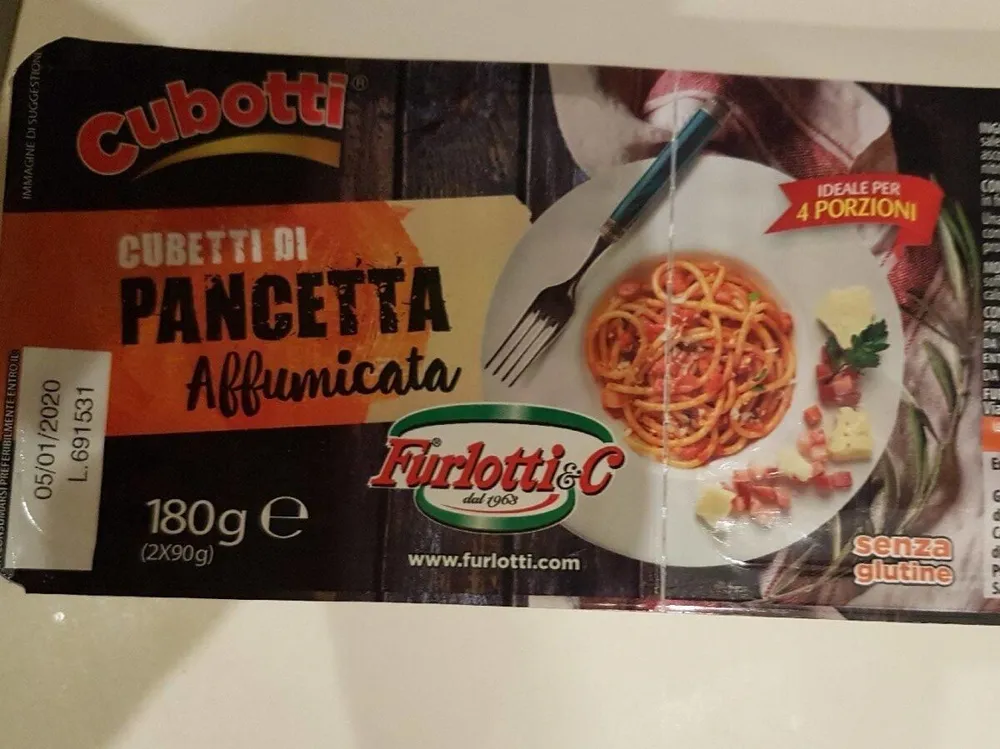 Cubetti di pancetta affumicata