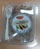 Insalata di farro integrale e quinoa con lenticchie