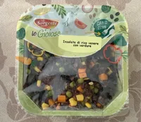 Insalata di riso venere con verdure