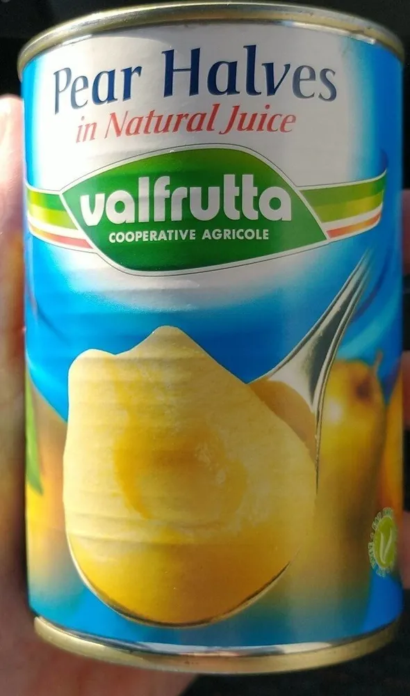 Pear halves in natural juice