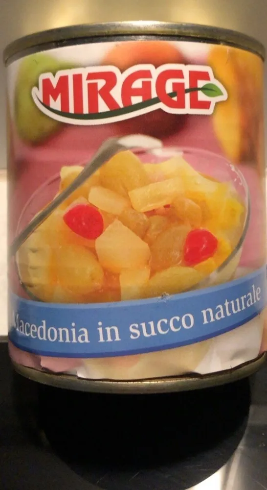 Macedonia in succo naturale