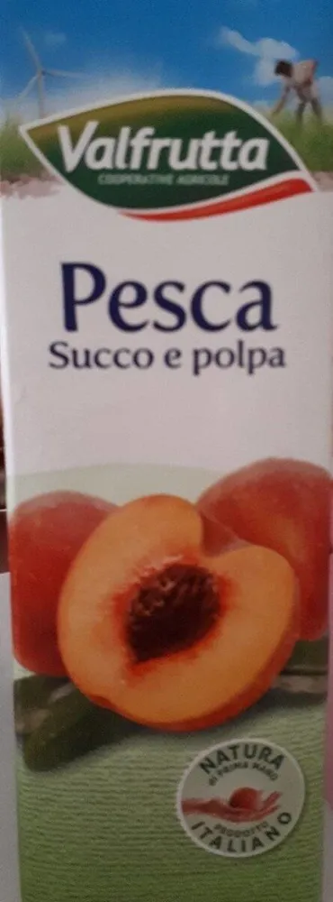 Succo e polpa di pesca