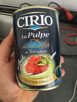 La pulpe en dés de tomates au Basilic, 2x400g