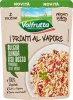 Bulgar quinoa riso rosso pomodori olive verdi