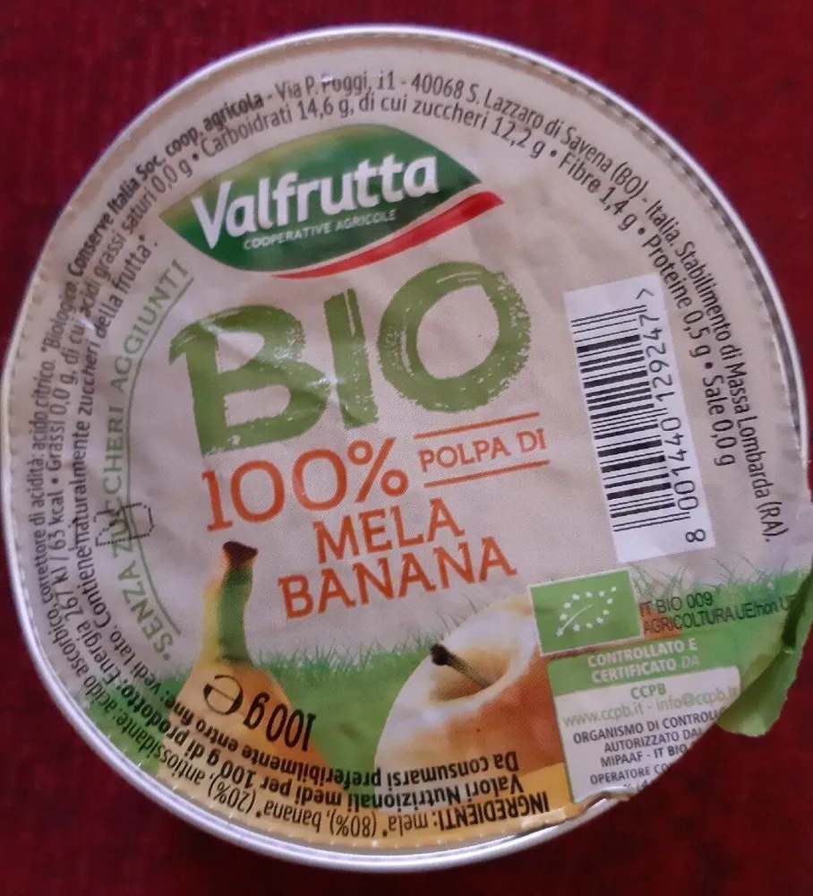 Polpa di mela-banana 100%