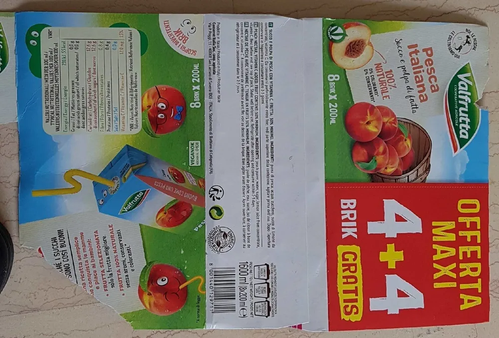 Pesca Italiana Succo e polpa di frutta