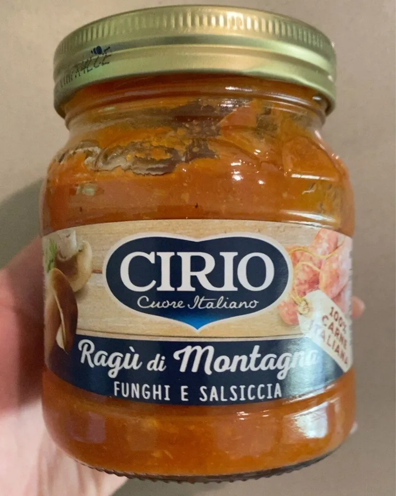 Ragù di montagna funghi e salsiccia