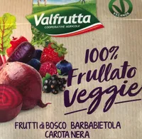 100% frullato veggie frutti di bosco barbabietola carota nera