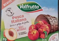 Succo e polpa di pesca con vitamina C
