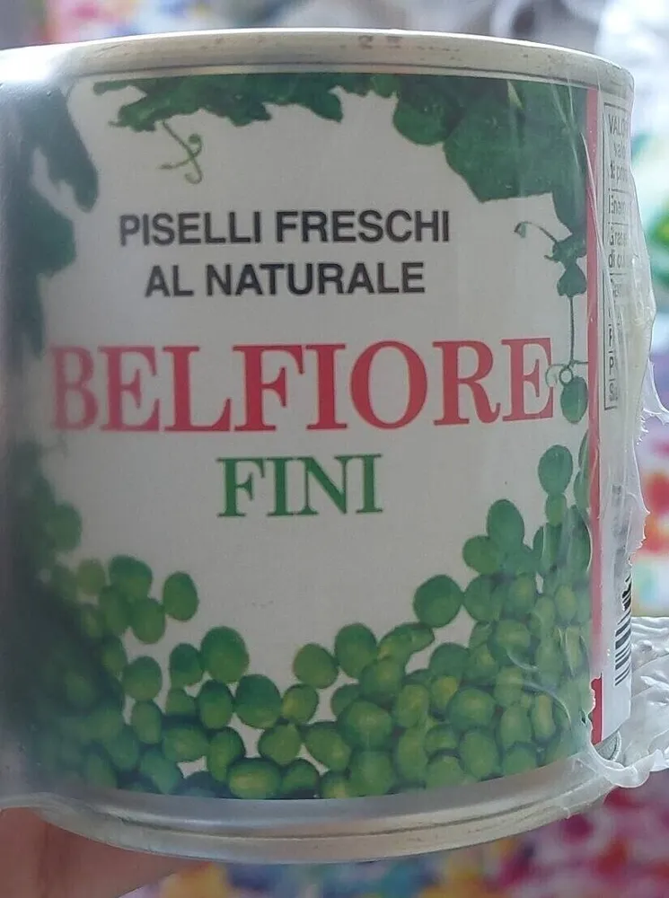 Piselli freschi al naturale
