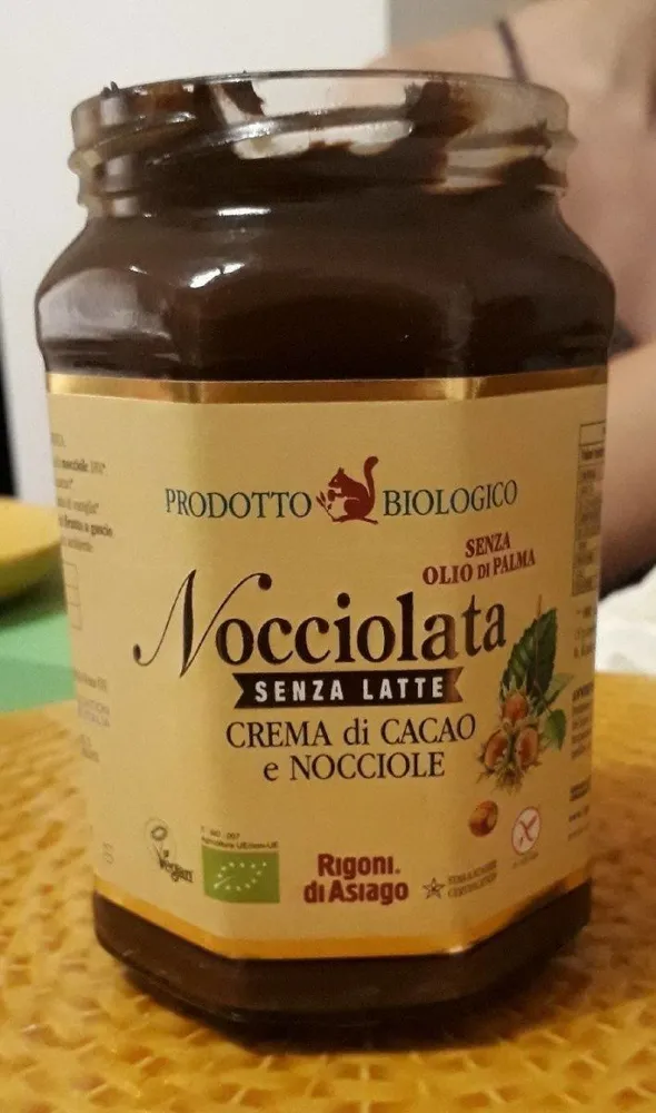 Nocciolata, crema di cacao e nocciole biologica (senza latte)