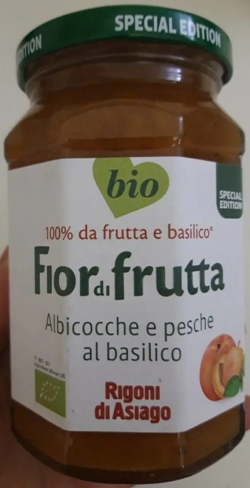 Fior di Frutta Albicocche e pesche al basilico