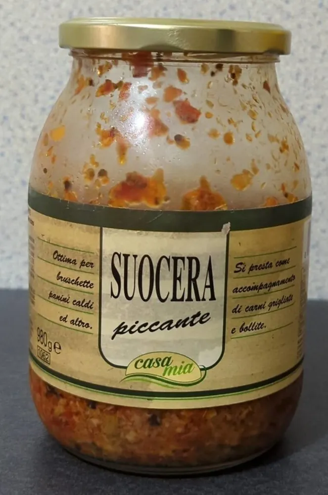 Bruschetta Aufstrich Suocera piccante