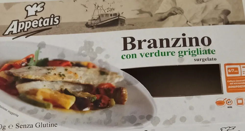 Branzino con verdure grigliate