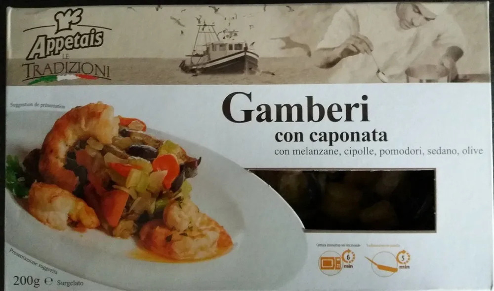 Crevettes à la Caponata