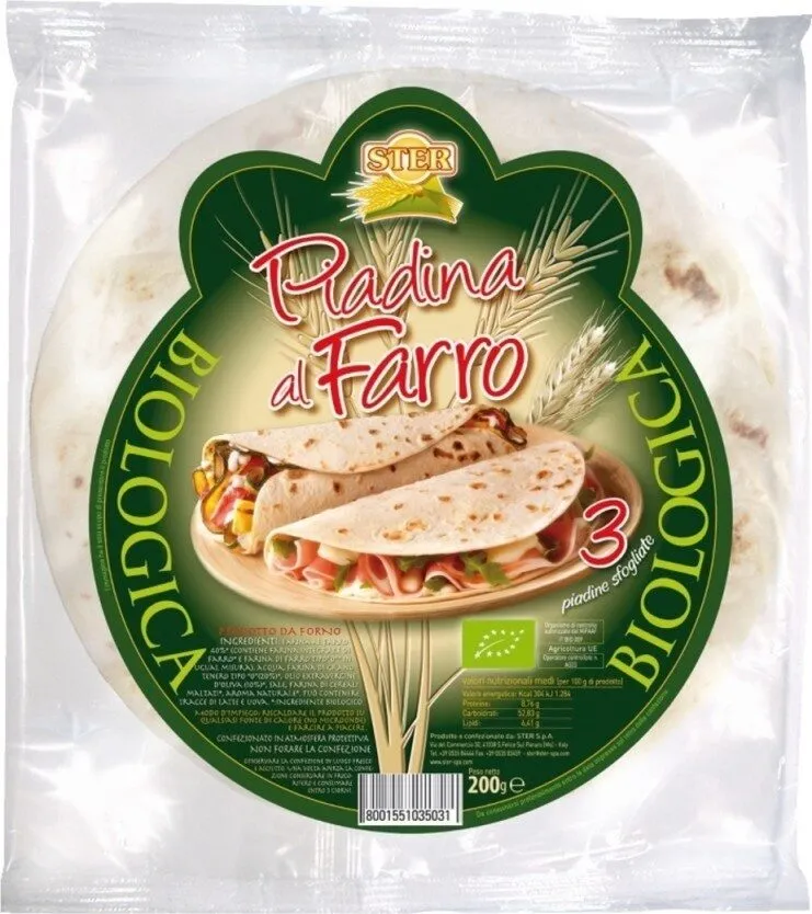 Piadine sfogliate al farro bio