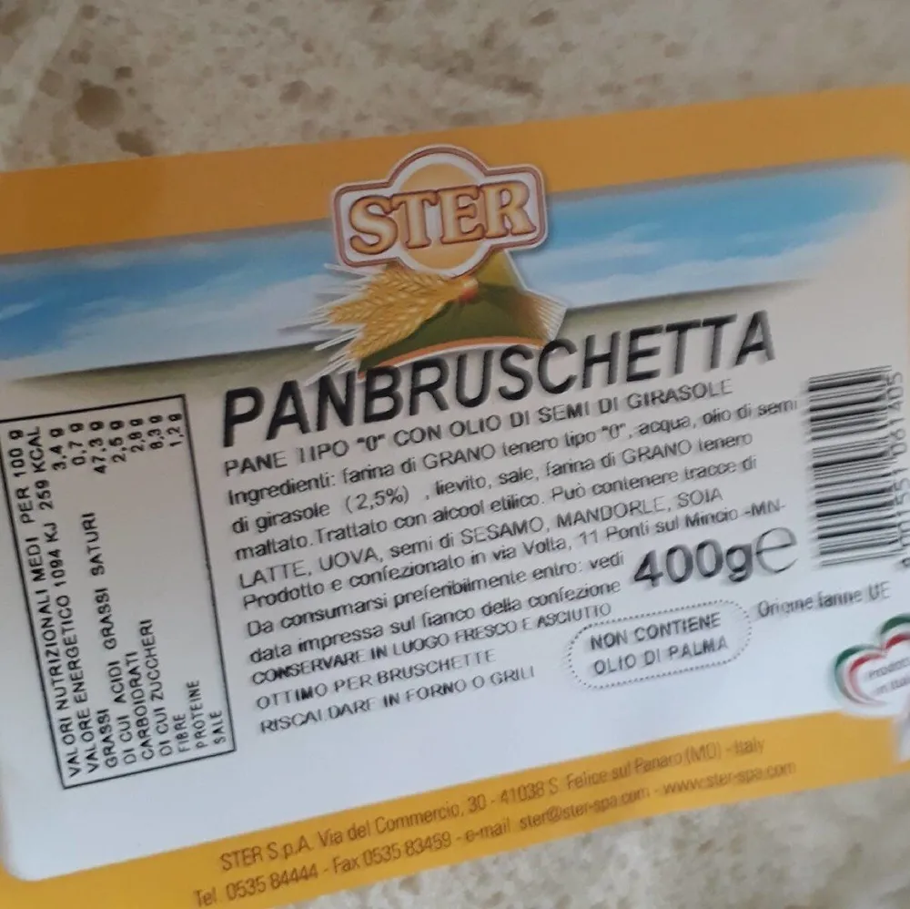 Pain brushetta
