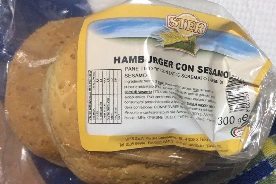 Hamburger con sesamo