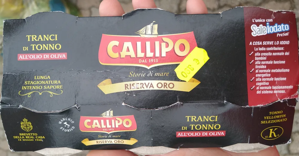 Tranci di tonno all'olio d'oliva