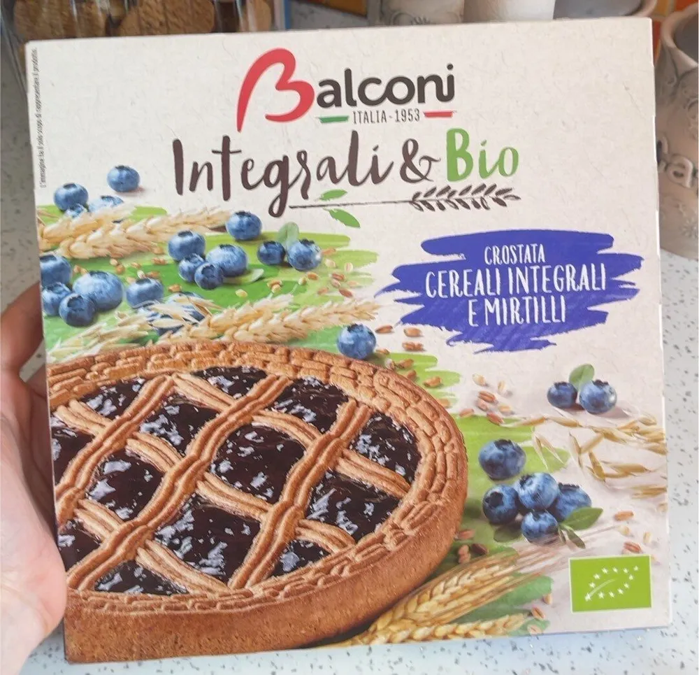 Crostata cereali integrali e mirtillo