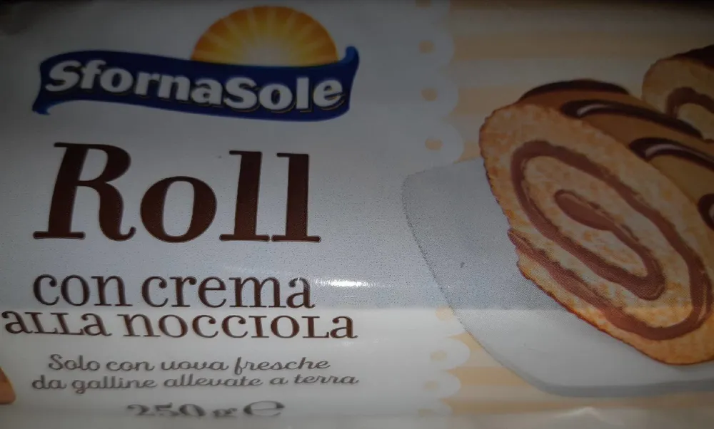 Roll con crema alla nocciola