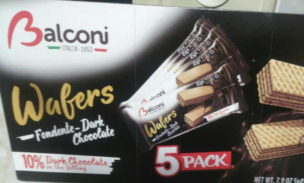 Wafers  dark chocolate