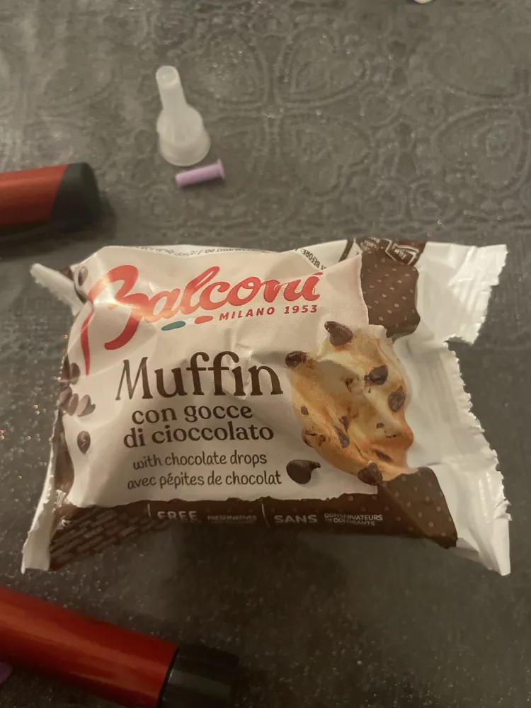 Muffin con gocce di cioccolato